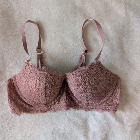 Aerie dusty rose lace bra - Picture 1 of 7